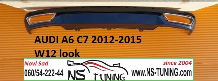 audi a6 c7 difuzor branika W12 look  2012-2015 novi sad tuning servis auto beograd
